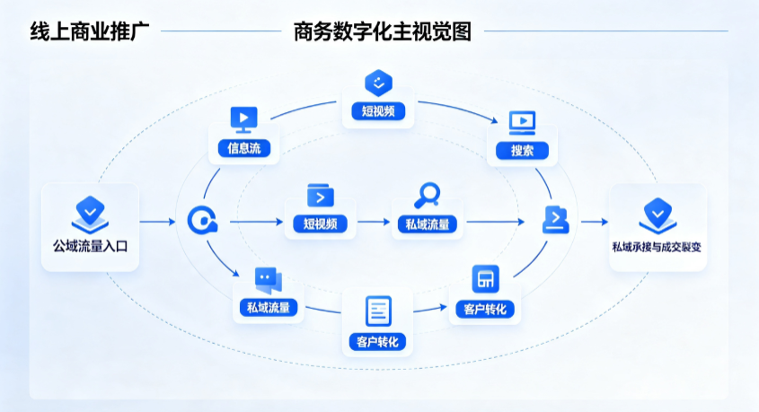 海曙区线上商业推广怎么做？全域流量闭环搭建与低成本转化实战指南